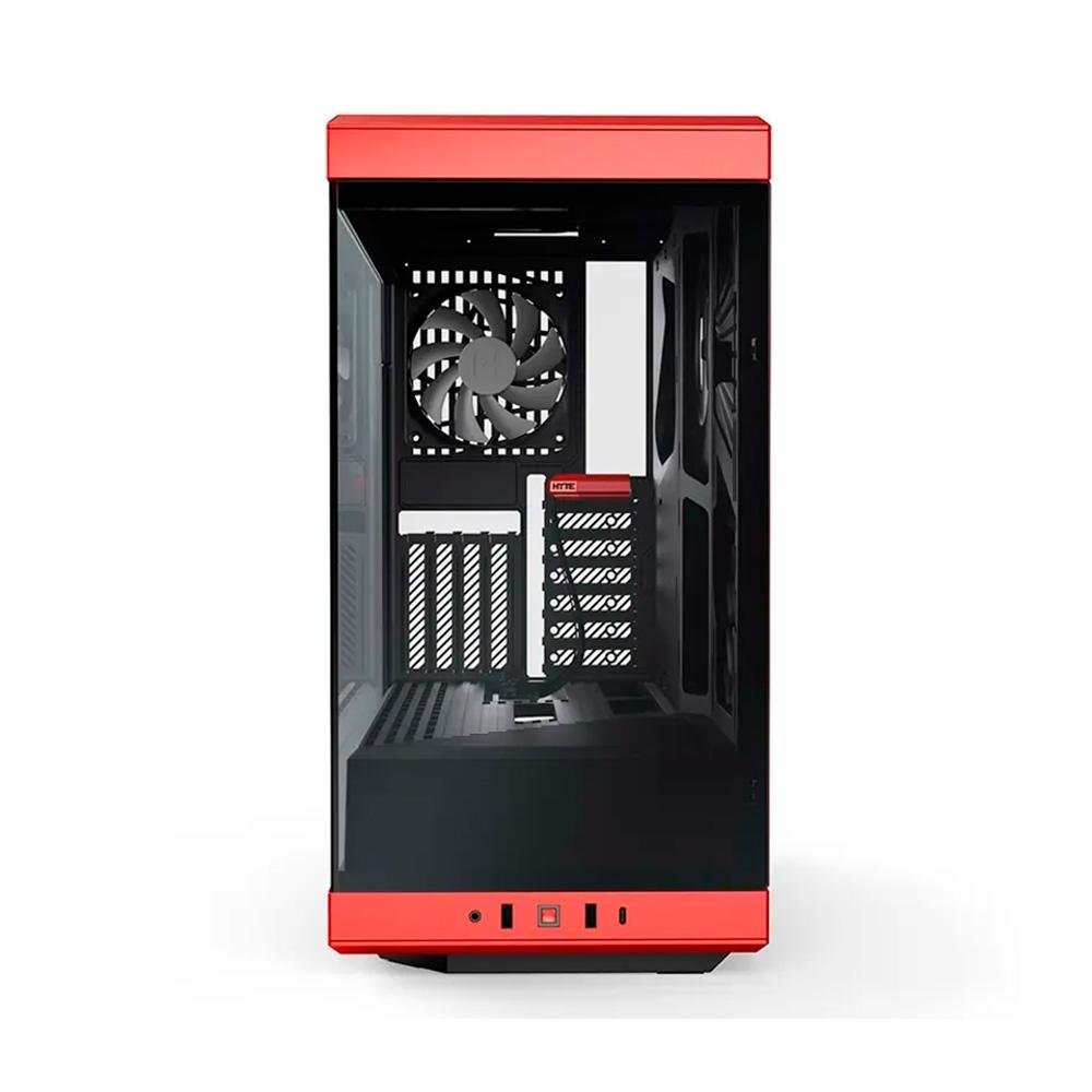 Gabinete Gamer Hyte Y40, Mid Tower, ATX, Vidro Temperado, 2x Fans, Preto e Vermelho - CS-HYTE-Y40-BR Gabinete Gamer Hyte Y40, Mid Tower, ATX, Vidro Temperado, 2x Fans, Preto e Vermelho - CS-HYTE-Y40-BR