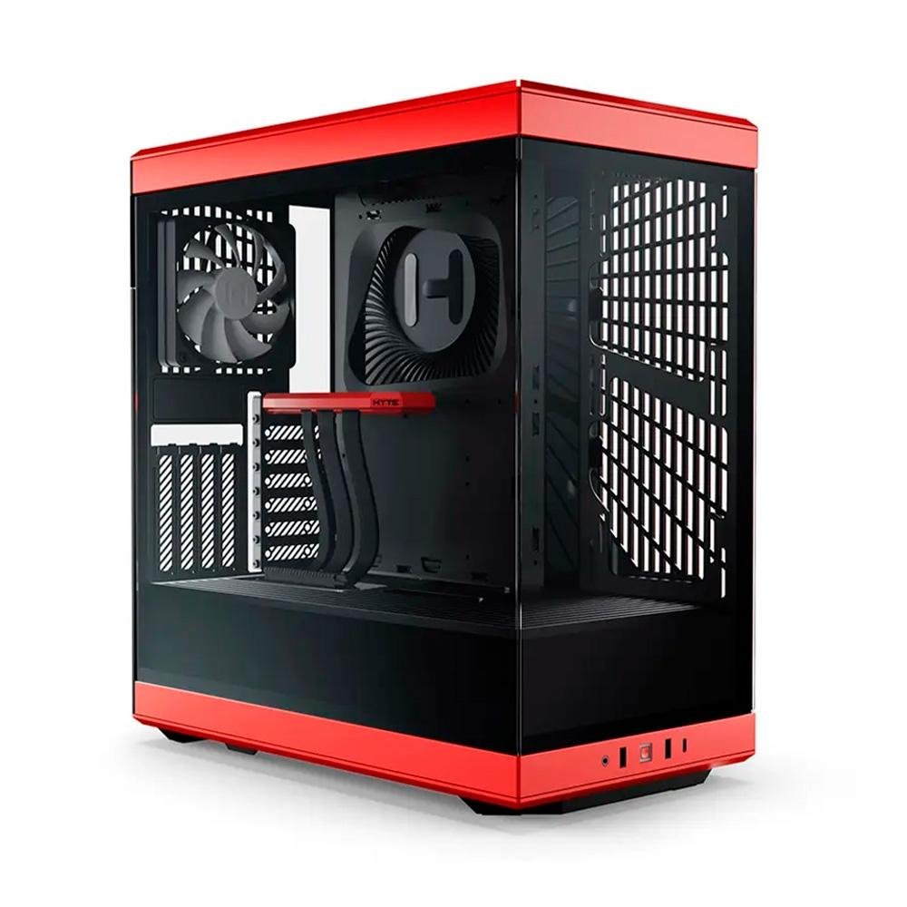 Gabinete Gamer Hyte Y40, Mid Tower, ATX, Vidro Temperado, 2x Fans, Preto e Vermelho - CS-HYTE-Y40-BR Gabinete Gamer Hyte Y40, Mid Tower, ATX, Vidro Temperado, 2x Fans, Preto e Vermelho - CS-HYTE-Y40-BR