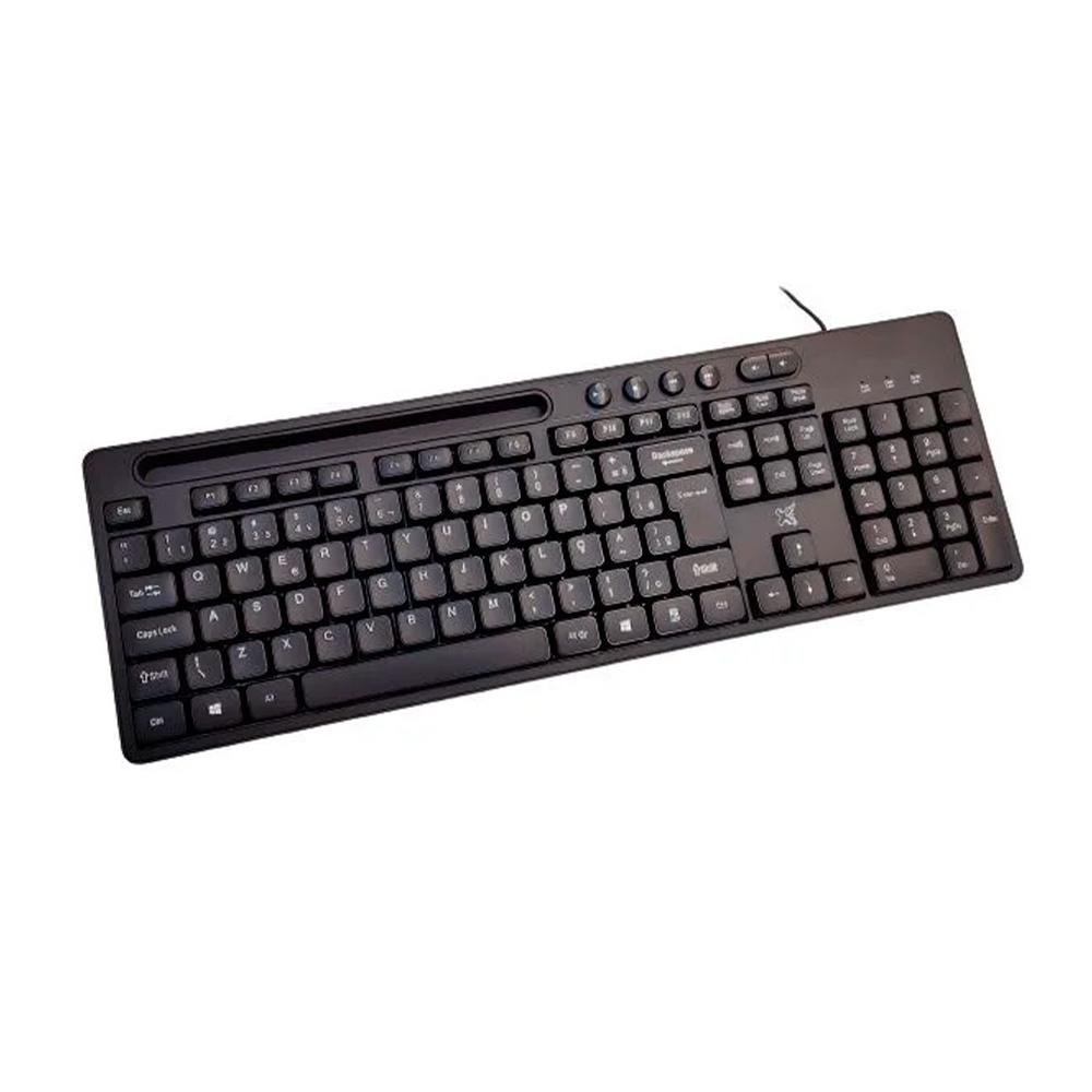 Teclado Maxprint Multimídia PROP usb 2.0 preto,suporte para celular - ( Balão.info - foto 2