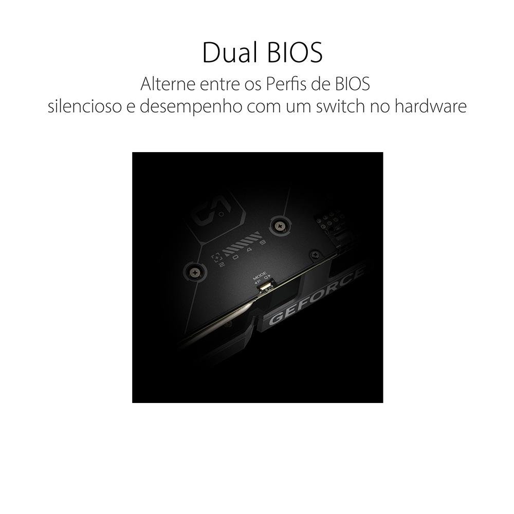 Placa de Vídeo RTX 4060 OC Edition Dual ASUS NVIDIA GeForce, 8GB, GDDR6, DLSS, Ray Tracing - DUAL-RTX4060-O8G