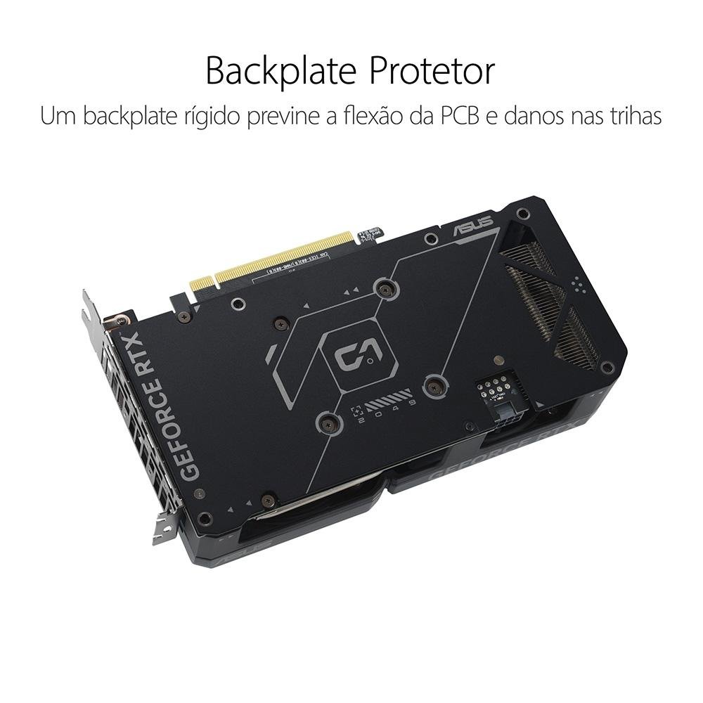 Placa de Vídeo RTX 4060 OC Edition Dual ASUS NVIDIA GeForce, 8GB, GDDR6, DLSS, Ray Tracing - DUAL-RTX4060-O8G