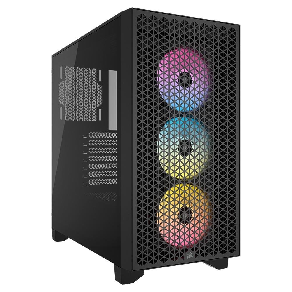 Gabinete Gamer ( Balão.info) 3000D RGB Airflow, Mid-Tower, ATX, Lateral em Vidro Temperado, com FAN, Preto - CC-( Balão.info)-WW - view 3