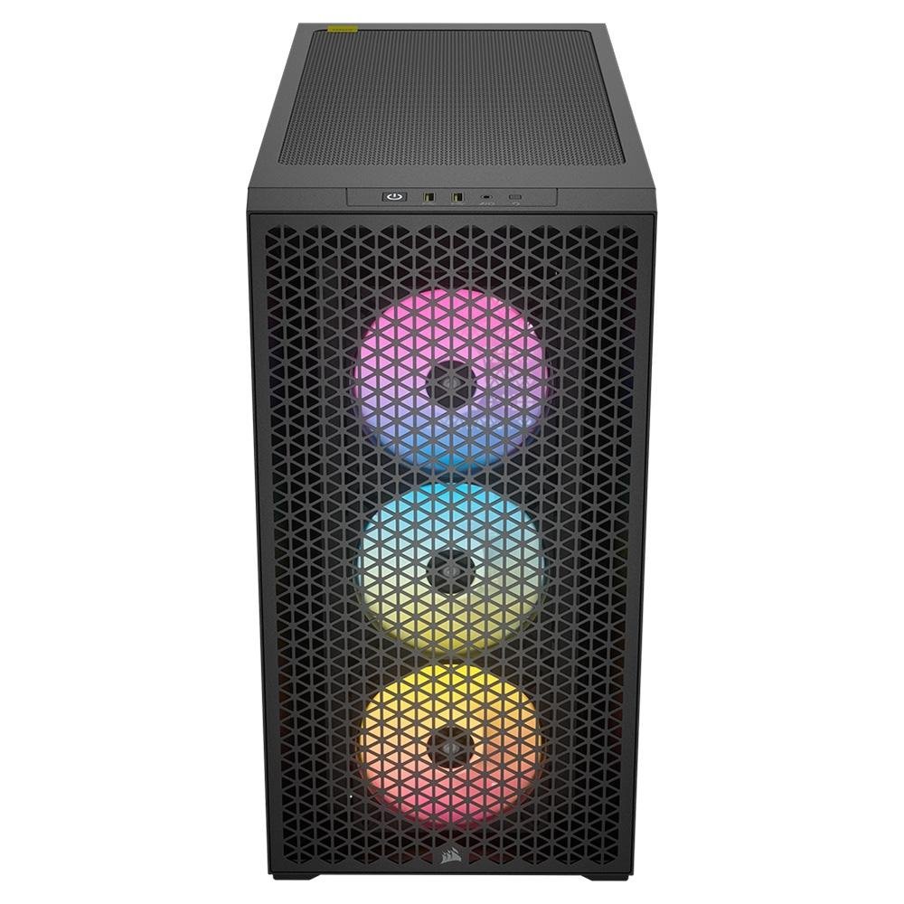 Gabinete Gamer ( Balão.info) 3000D RGB Airflow, Mid-Tower, ATX, Lateral em Vidro Temperado, com FAN, Preto - CC-( Balão.info)-WW - view 8