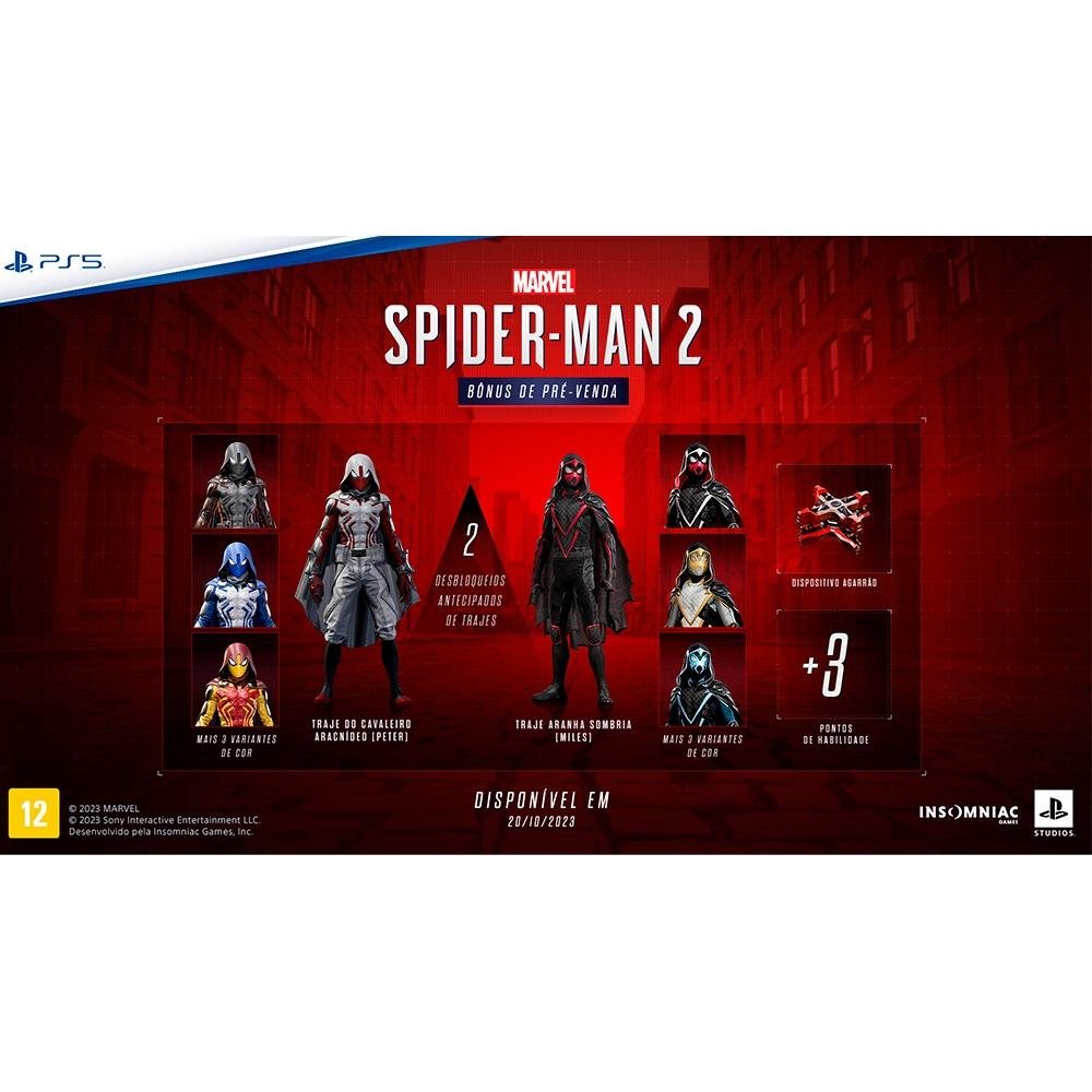 Jogo Marvel's Spider-Man 2: PS5, Edição de Lançamento
