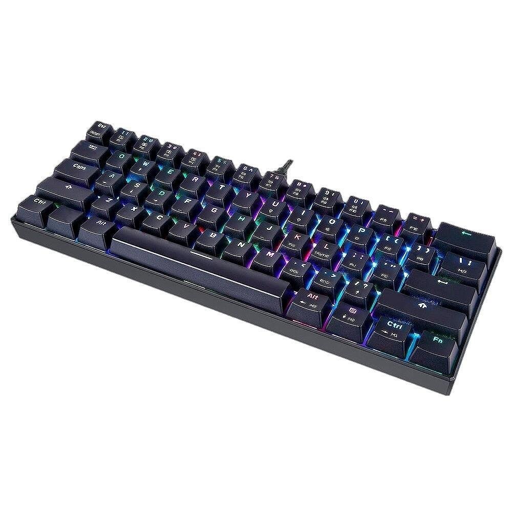 Teclado Mecânico Gamer Motospeed, RGB, Switch Red, Anti-ghosting, ANSI, Preto - CK61 Teclado Mecânico Gamer Motospeed, RGB, Switch Red, Anti-ghosting, ANSI, Preto - CK61