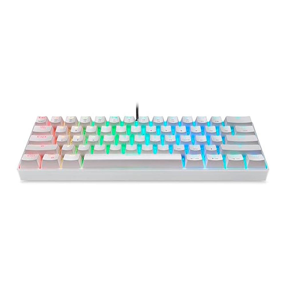 Teclado Gamer Motospeed, RGB, ( Balão.info), Branco, Switch Blue, USB Tipo-C, Branco ( Balão.info - foto 3