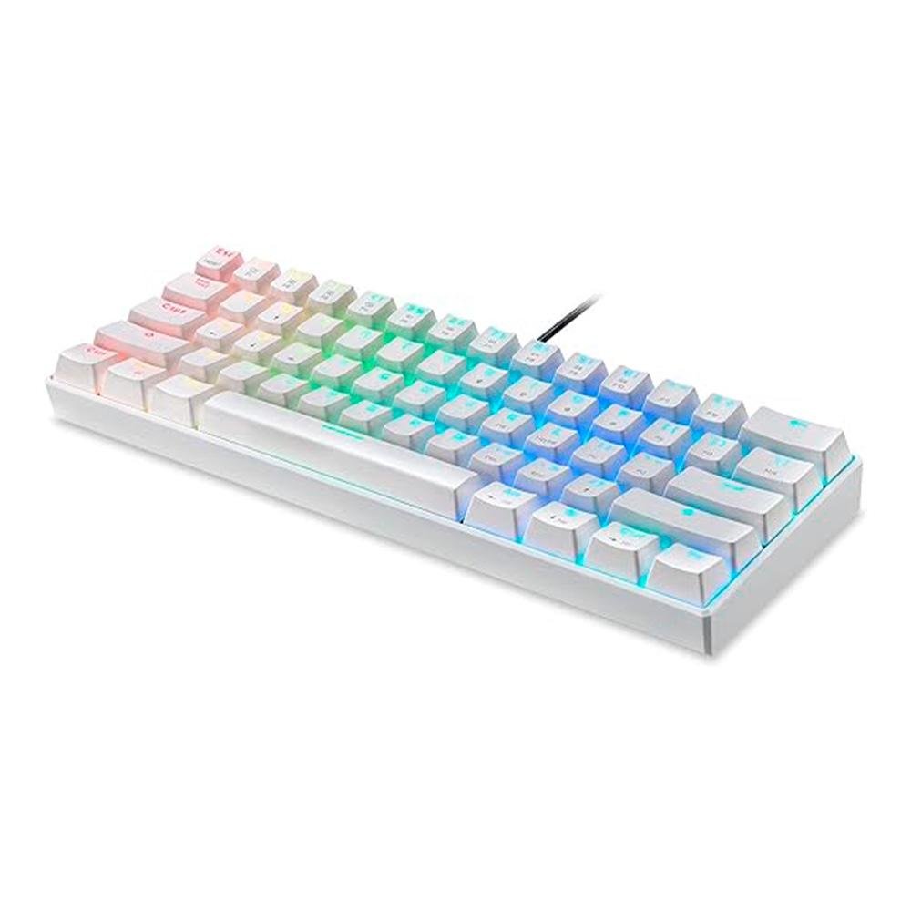 Teclado Gamer Motospeed, RGB, ( Balão.info), Branco, Switch Blue, USB Tipo-C, Branco ( Balão.info - foto 2