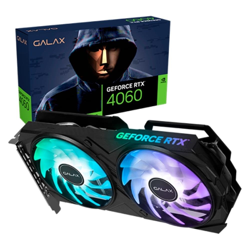 【新品・未開封品】GeForce RTX 4060 OC 8GB Placa de Vídeo Galax NVIDIA GeForce RTX 4060 1-Click OC, 8GB