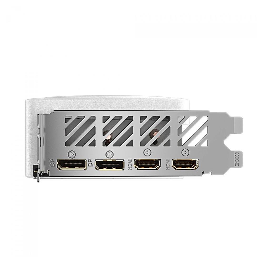 Placa de Vídeo RTX 4060 AERO OC Gigabyte NVIDIA GeForce, 8GB GDDR6, RGB, DLSS, Ray Tracing, Branco - GV-N4060AERO OC-8GD Placa de Vídeo RTX 4060 AERO OC Gigabyte NVIDIA GeForce, 8GB GDDR6, RGB, DLSS, Ray Tracing, Branco - GV-N4060AERO OC-8GD