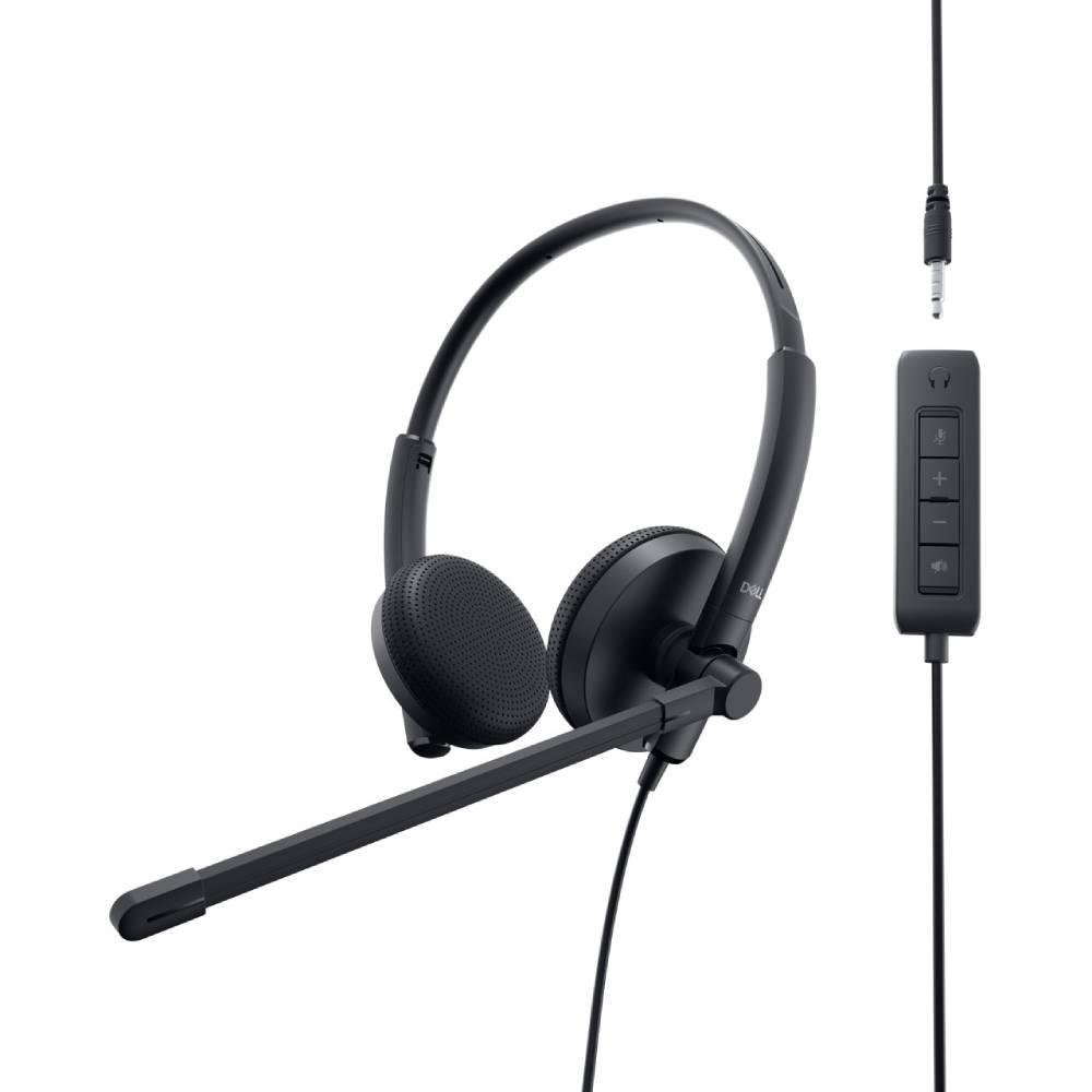 Headset Dell Stereo WH1022, USB, Preto - 520-AAWV Headset Dell Stereo WH1022, USB, Preto - 520-AAWV