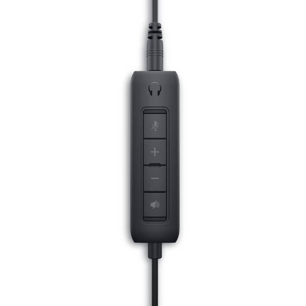 Headset Dell Stereo WH1022, USB, Preto - 520-AAWV Headset Dell Stereo WH1022, USB, Preto - 520-AAWV