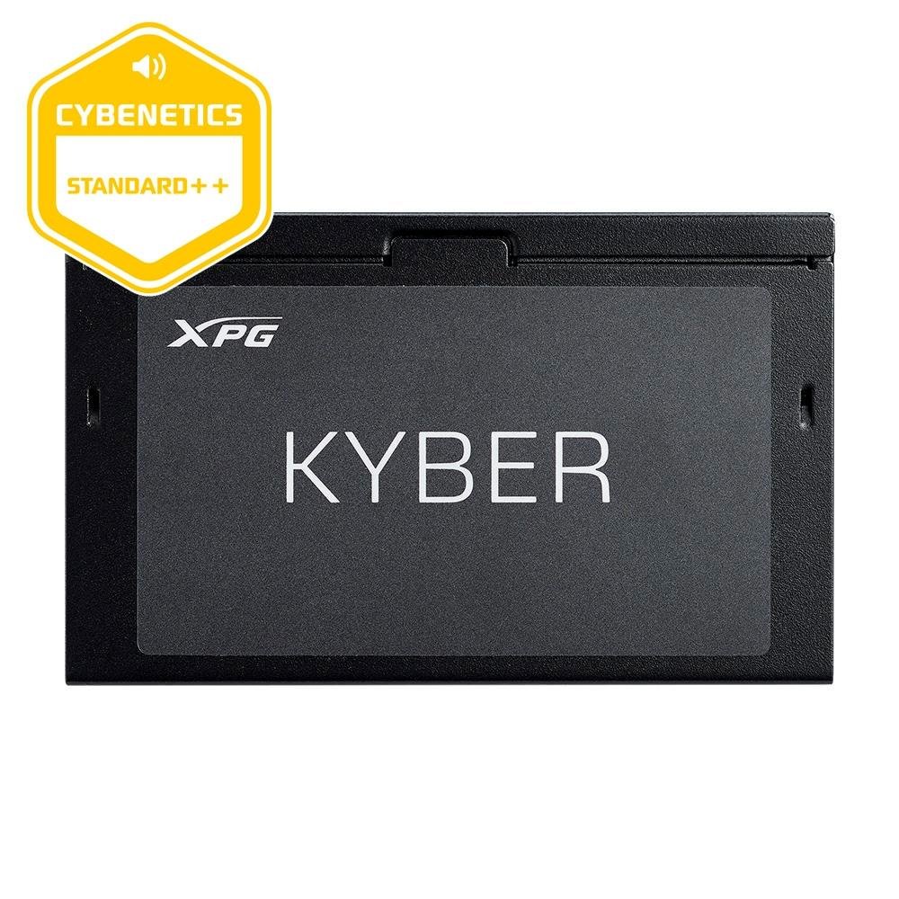 Fonte XPG Kyber, 750W, 80 Plus Gold, PFC Ativo, Com Cabo, Preto - KYBER750G-BKCBR Fonte XPG Kyber, 750W, 80 Plus Gold, PFC Ativo, Com Cabo, Preto - KYBER750G-BKCBR