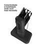 Extensão Elétrica Octoo Totem Easy Plug, 6 Tomadas, 1 USB, 1 USB-C, Suporte para Smartphone, Preto, Bivolt - 9757