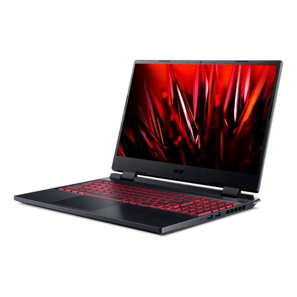 Notebook Gamer Acer Nitro 5 AMD Ryzen 5 7535HS, 8GB, NVIDIA RTX 3050, SSD 512GB, 15.6" FHD, Linux Gutta, Preto - AN515-47-R5SU