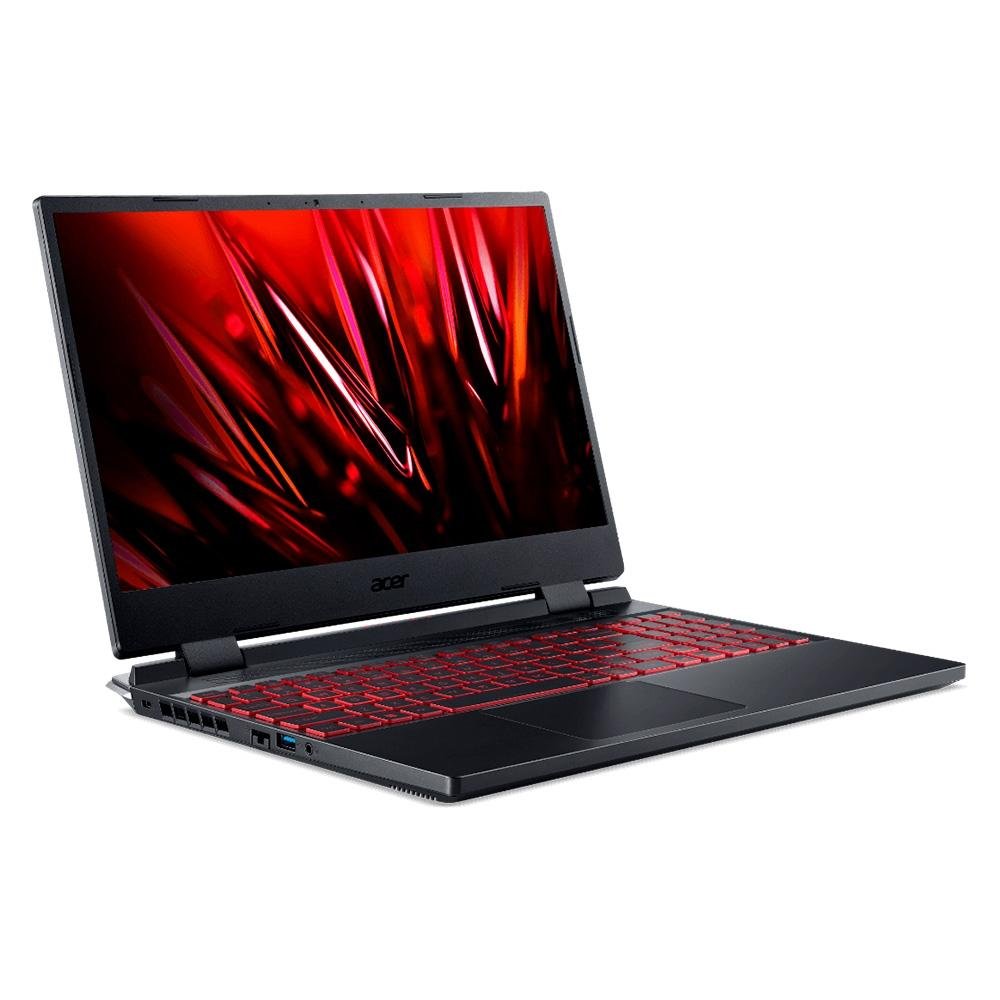 Notebook Gamer Acer Nitro 5 AMD Ryzen 5 7535HS, 8GB, NVIDIA RTX 3050, SSD 512GB, 15.6" FHD, Linux Gutta, Preto - AN515-47-R5SU
