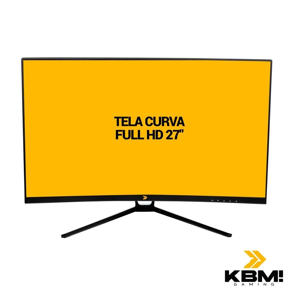 Monitor Gamer Curvo KBM! Gaming MG320 27" Full HD, 180Hz, 1ms, HDMI e DP, Adaptive Sync, Ajuste De Ângulo, Preto - KGMG32027PT Monitor Gamer Curvo KBM! Gaming MG320 27" Full HD, 180Hz, 1ms, HDMI e DP, Adaptive Sync, Ajuste De Ângulo, Preto - KGMG32027PT