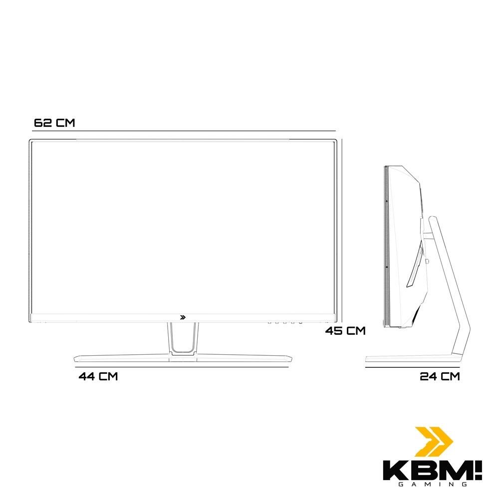 Monitor Gamer Curvo KBM! Gaming MG320 27" Full HD, 180Hz, 1ms, HDMI e DP, Adaptive Sync, Ajuste De Ângulo, Preto - KGMG32027PT Monitor Gamer Curvo KBM! Gaming MG320 27" Full HD, 180Hz, 1ms, HDMI e DP, Adaptive Sync, Ajuste De Ângulo, Preto - KGMG32027PT