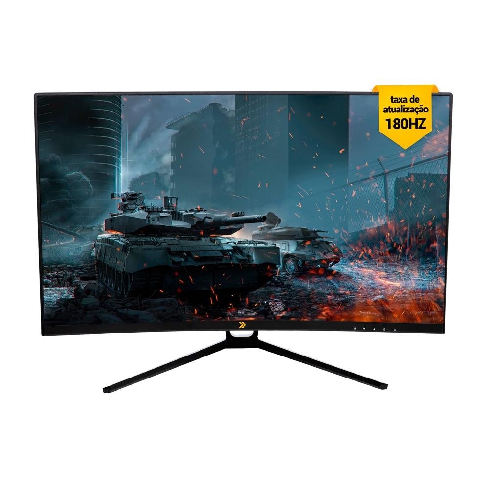 Monitor Gamer Curvo KBM! Gaming MG320 27" Full HD, 180Hz, 1ms, HDMI e DP, Adaptive Sync, Ajuste De Ângulo, Preto - KGMG32027PT Monitor Gamer Curvo KBM! Gaming MG320 27" Full HD, 180Hz, 1ms, HDMI e DP, Adaptive Sync, Ajuste De Ângulo, Preto - KGMG32027PT