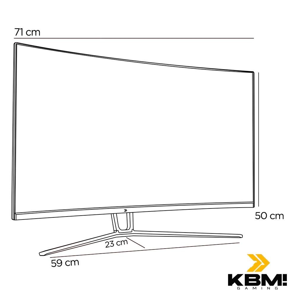 Monitor Gamer Curvo KBM! Gaming MG330 31.5" Full HD, 165Hz, 1ms, HDMI e DP, Adaptive Sync, Ajuste De Ângulo, Preto - KGMG33031PT Monitor Gamer Curvo KBM! Gaming MG330 31.5" Full HD, 165Hz, 1ms, HDMI e DP, Adaptive Sync, Ajuste De Ângulo, Preto - KGMG33031PT