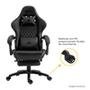 Cadeira Gamer KBM! GAMING Tempest CG600, Preta, Com Almofadas, Descanso Para Pernas Retrátil, Reclinável - KGCG600PT