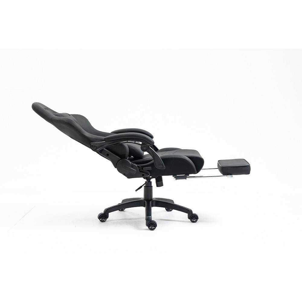 Cadeira Gamer KBM! GAMING Tempest CG500 Preta Com Almofadas, Descanso Para Pernas Retrátil, Reclinável - KGCG500PT Cadeira Gamer KBM! GAMING Tempest CG500 Preta Com Almofadas, Descanso Para Pernas Retrátil, Reclinável - KGCG500PT