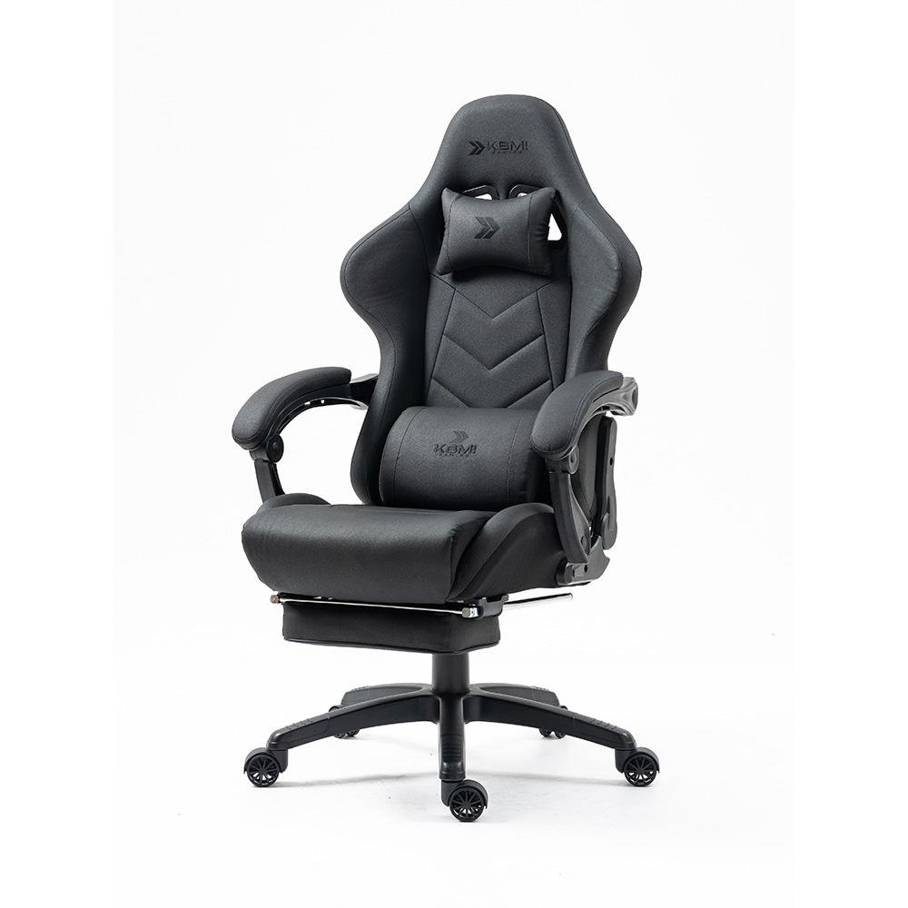 Cadeira Gamer KBM! GAMING Tempest CG500 Preta Com Almofadas, Descanso Para Pernas Retrátil, Reclinável - KGCG500PT Cadeira Gamer KBM! GAMING Tempest CG500 Preta Com Almofadas, Descanso Para Pernas Retrátil, Reclinável - KGCG500PT