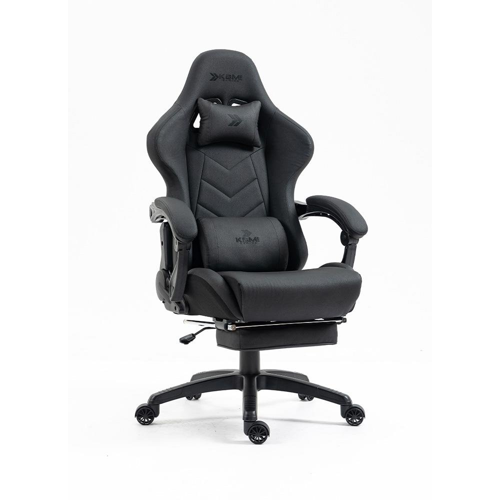 Cadeira Gamer KBM! GAMING Tempest CG500 Preta Com Almofadas, Descanso Para Pernas Retrátil, Reclinável - KGCG500PT Cadeira Gamer KBM! GAMING Tempest CG500 Preta Com Almofadas, Descanso Para Pernas Retrátil, Reclinável - KGCG500PT