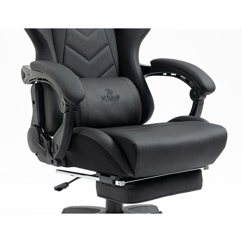 Cadeira Gamer KBM! GAMING Tempest CG500 Preta Com Almofadas, Descanso Para Pernas Retrátil, Reclinável - KGCG500PT Cadeira Gamer KBM! GAMING Tempest CG500 Preta Com Almofadas, Descanso Para Pernas Retrátil, Reclinável - KGCG500PT