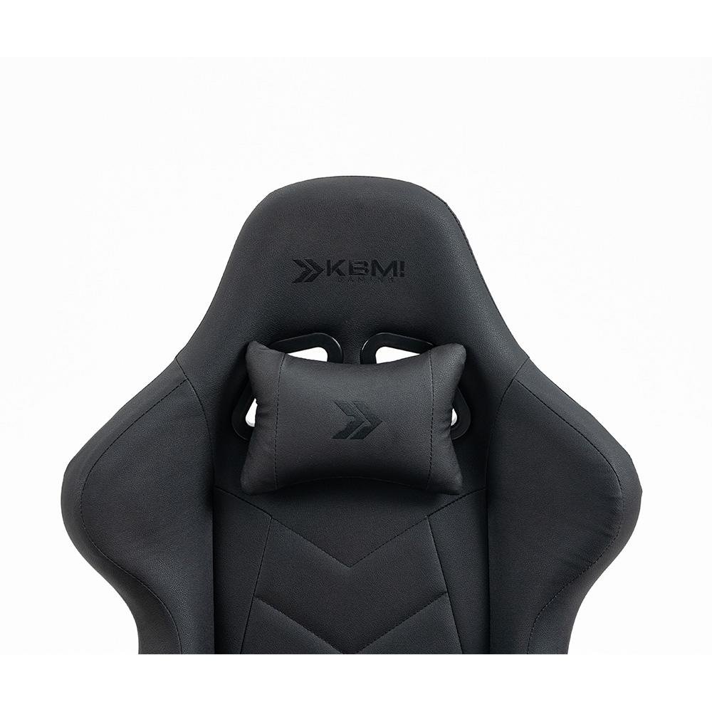 Imagem 8 de 11 do produto Cadeira Gamer KBM! GAMING Tempest CG500 Preta Com Almofadas, Descanso Para Pernas Retrátil, Reclinável - KGCG500PT