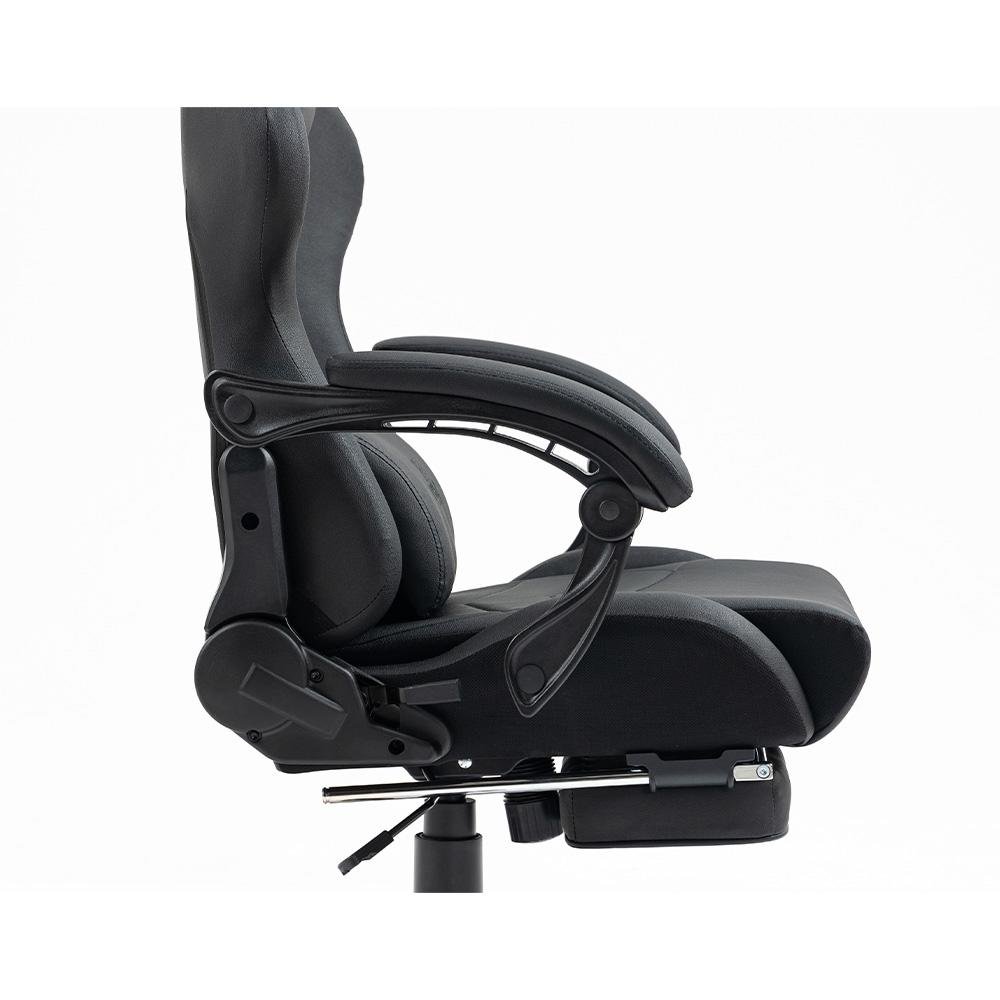 Imagem 10 de 11 do produto Cadeira Gamer KBM! GAMING Tempest CG500 Preta Com Almofadas, Descanso Para Pernas Retrátil, Reclinável - KGCG500PT