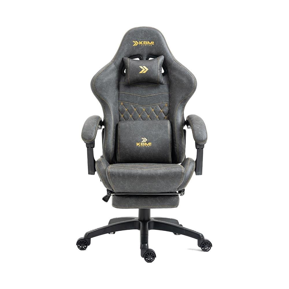 Cadeira Gamer KBM! GAMING Tempest CG600, Cinza Claro, Com Almofadas, Descanso Para Pernas Retrátil, Reclinável - KGCG600CZ Cadeira Gamer KBM! GAMING Tempest CG600, Cinza Claro, Com Almofadas, Descanso Para Pernas Retrátil, Reclinável - KGCG600CZ