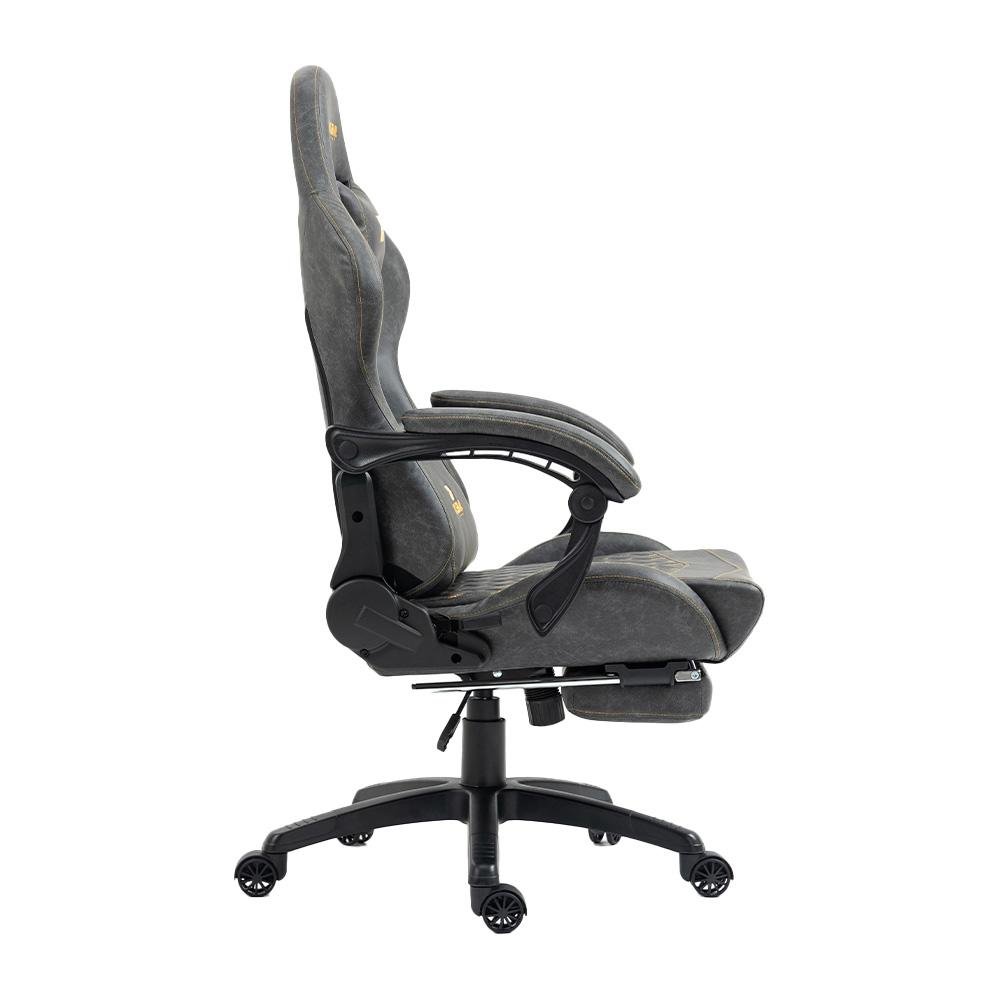 Imagem 10 de 12 do produto Cadeira Gamer KBM! GAMING Tempest CG600, Cinza Claro, Com Almofadas, Descanso Para Pernas Retrátil, Reclinável - KGCG600CZ