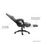 Cadeira Gamer KBM! GAMING Tempest CG600, Cinza Claro, Com Almofadas, Descanso Para Pernas Retrátil, Reclinável - KGCG600CZ