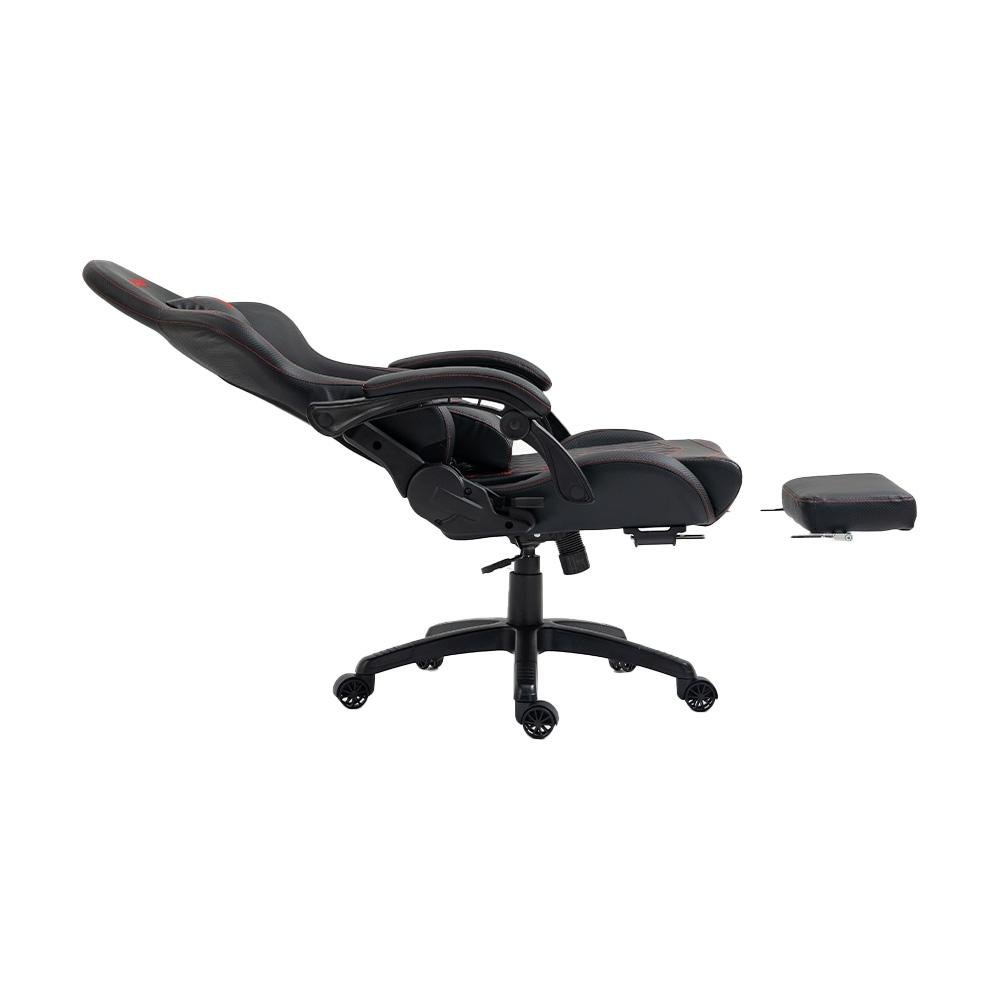 Imagem 16 de 16 do produto Cadeira Gamer KBM! GAMING Tempest CG600, Preta e Vermelho, Com Almofadas, Descanso Para Pernas Retrátil, Reclinável - KGCG600PTVM