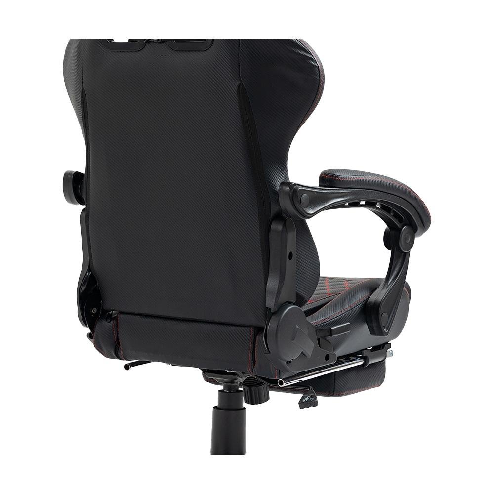 Imagem 15 de 16 do produto Cadeira Gamer KBM! GAMING Tempest CG600, Preta e Vermelho, Com Almofadas, Descanso Para Pernas Retrátil, Reclinável - KGCG600PTVM