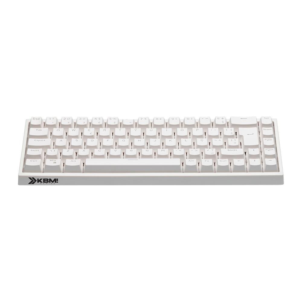 Teclado Mecânico Gamer KBM! GAMING TG700, Branco, 65% e ABNT2, RGB, Switch Gateron Red - KGTG700BRVR