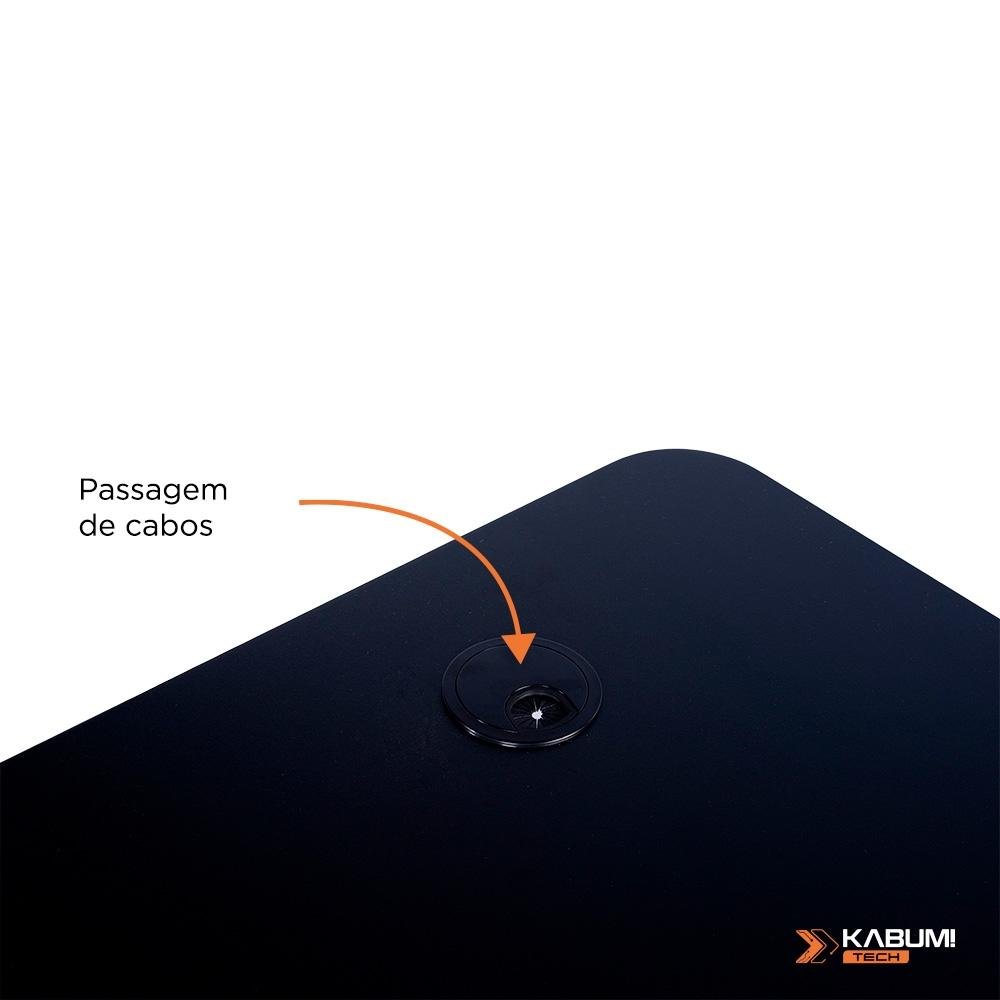 Imagem 3 de 7 do produto Mesa Office KABUM! TECH DT900, Preta com Regulagem de Altura Automática, Memorização 4 Usuários, Anti Esmagamento - KTDT900PT