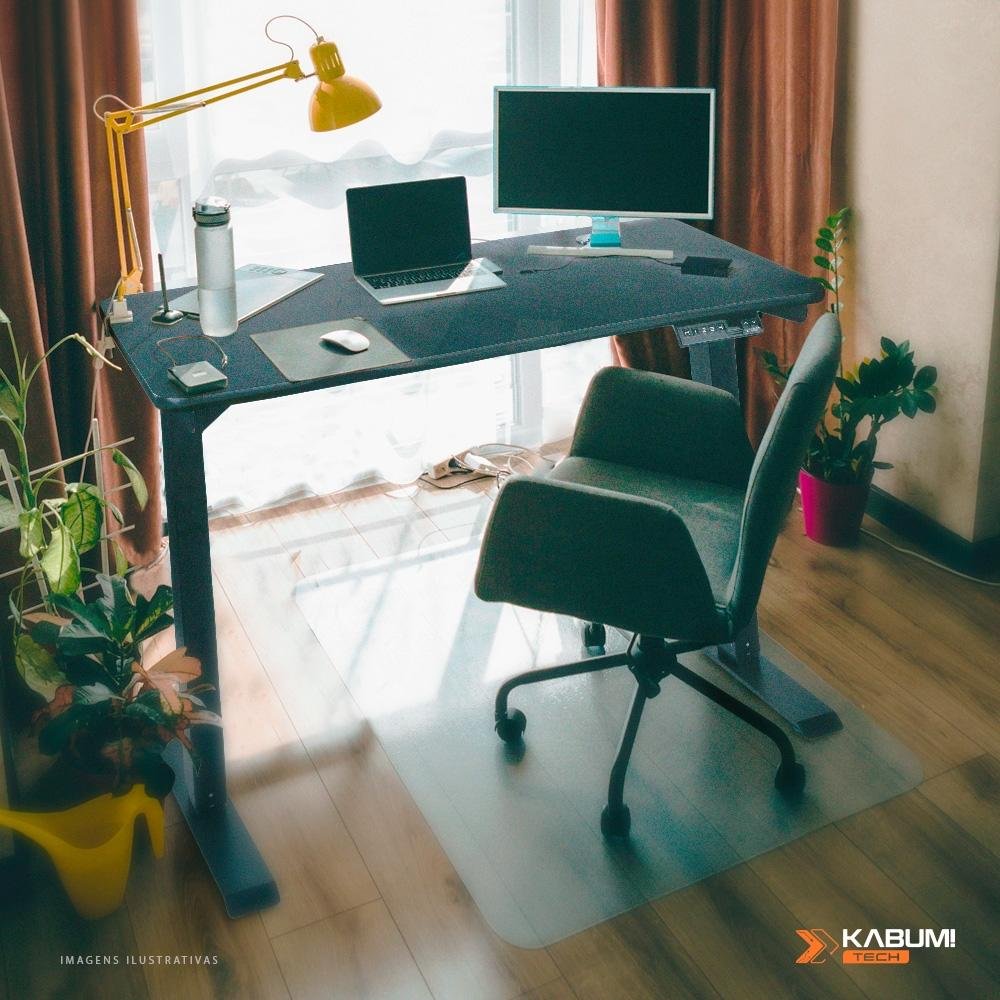 Imagem 4 de 7 do produto Mesa Office KABUM! TECH DT900, Preta com Regulagem de Altura Automática, Memorização 4 Usuários, Anti Esmagamento - KTDT900PT