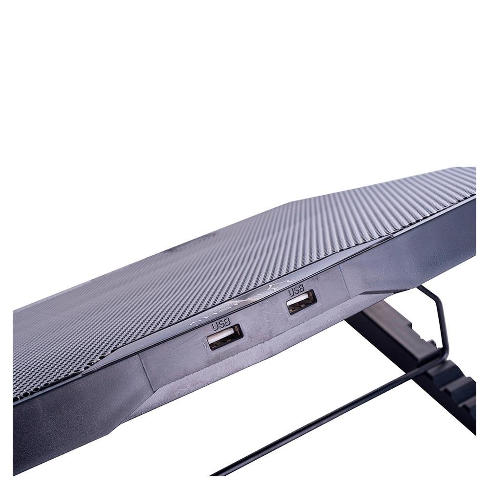 Imagem 5 de 8 do produto Suporte Gamer para Notebook KBM! GAMING BG500, até 21", 6 Fans, RGB, Preto e Vermelho - KGBG500PT