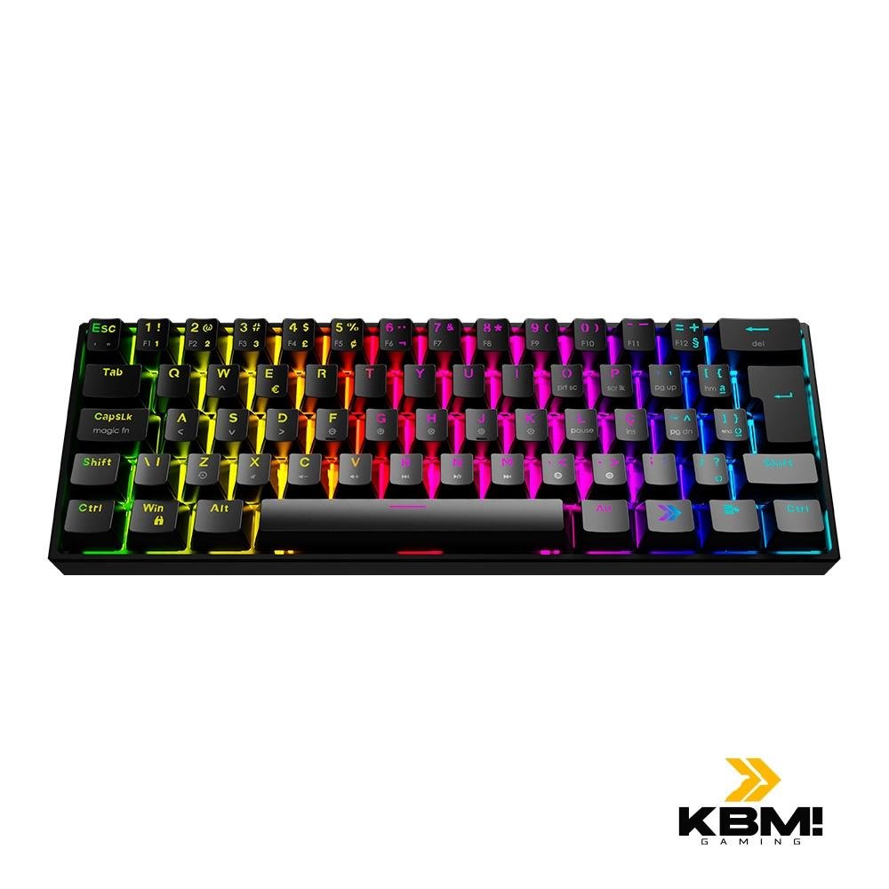 Teclado Mecânico Gamer KBM! GAMING TG600, Preto, 60% e ABNT2, RGB, Switch Gateron Blue - KGTG600PTAZ - view 3