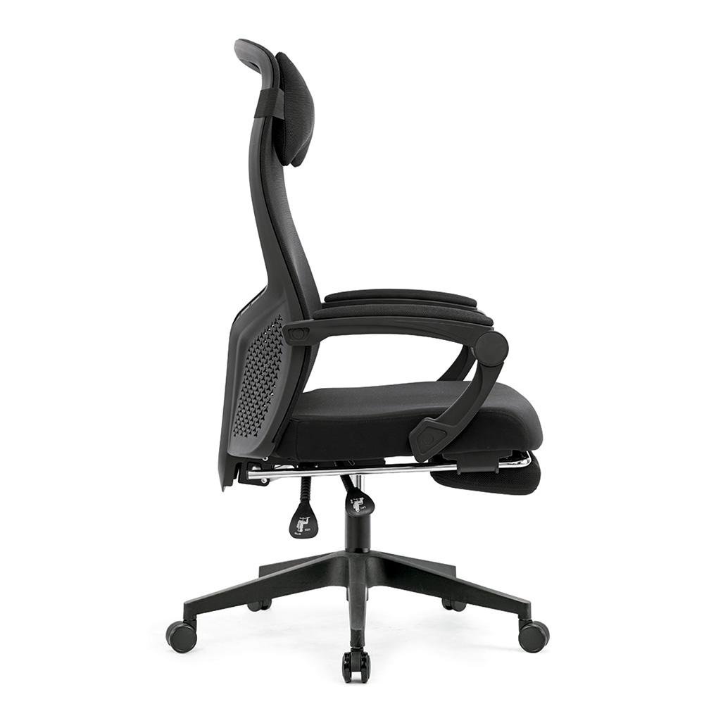 Cadeira Rise Mode Office 08, Até 100Kg, Ajustável, Nylon, Preto - RM-CO-08-BK - view 4