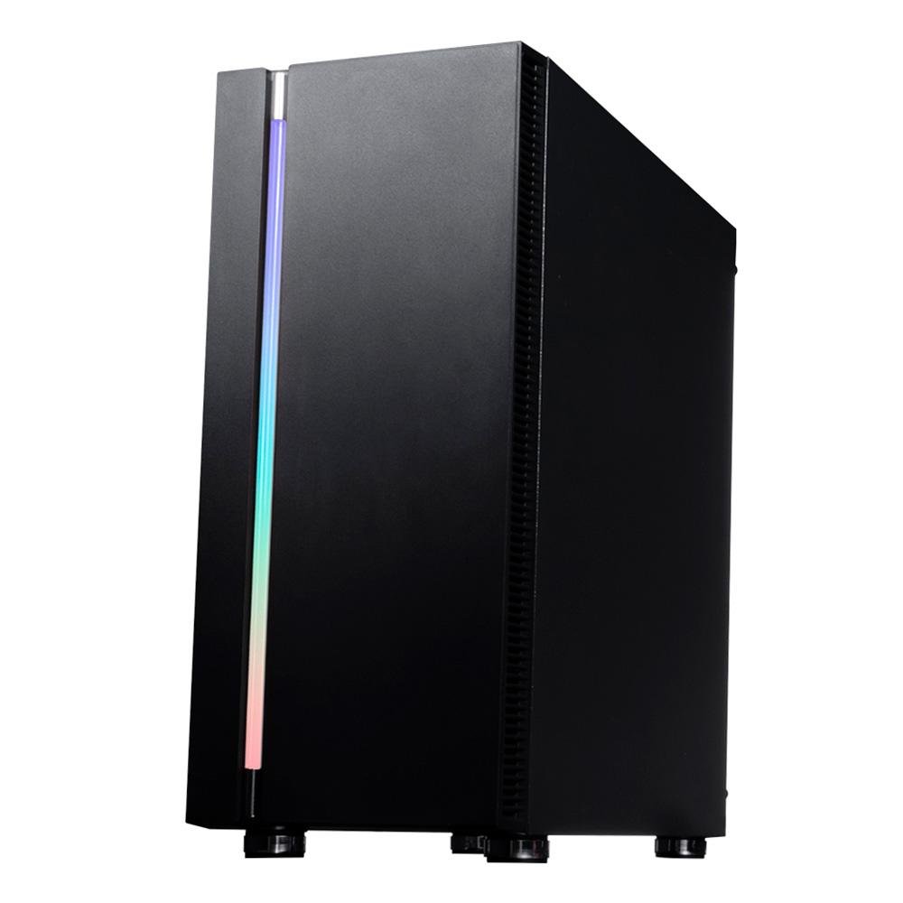 Imagem 2 de 5 do produto Gabinete Gamer Redragon BlackBird, Mid Tower, RGB, ATX, Lateral Vidro Temperado, Preto - GC-708BK