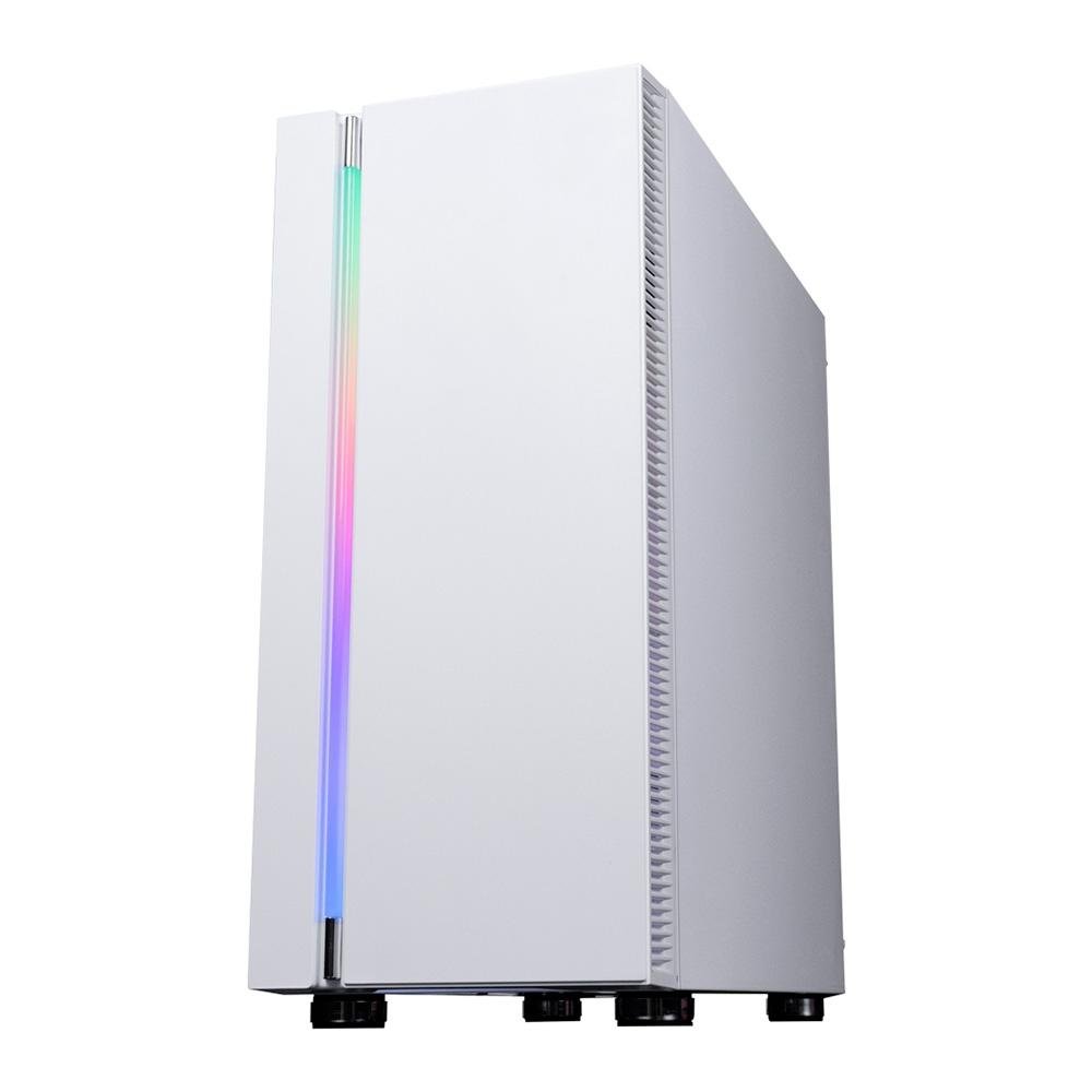 Imagem 2 de 5 do produto Gabinete Gamer Redragon BlackBird, Mid Tower, RGB, ATX, Lateral Vidro Temperado, Sem FANs, Branco - GC-708WH