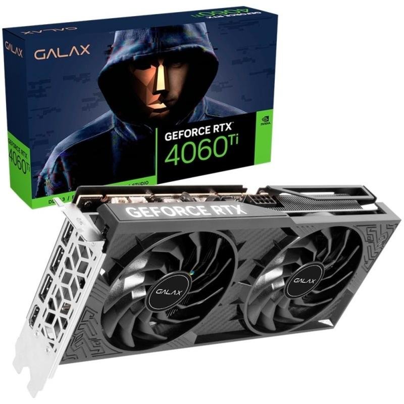  Galax Nvidia Geforce RTX 4060 TI Click OC, 8GB, GDDR6, DLSS Ray Tracing - 46ISL8MD8COC