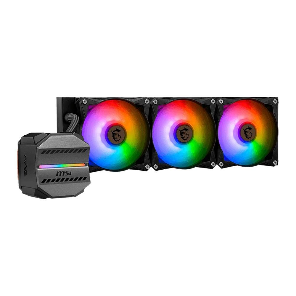 Imagem 2 de 5 do produto Water Cooler MSI MAG Coreliquid M360, ARGB, 360mm, AMD/Intel, Preto - MAG CORELIQUID M360