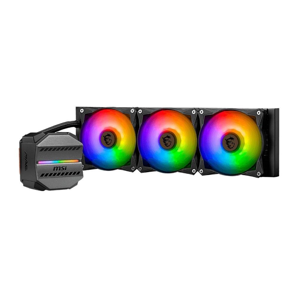 Imagem 3 de 5 do produto Water Cooler MSI MAG Coreliquid M360, ARGB, 360mm, AMD/Intel, Preto - MAG CORELIQUID M360