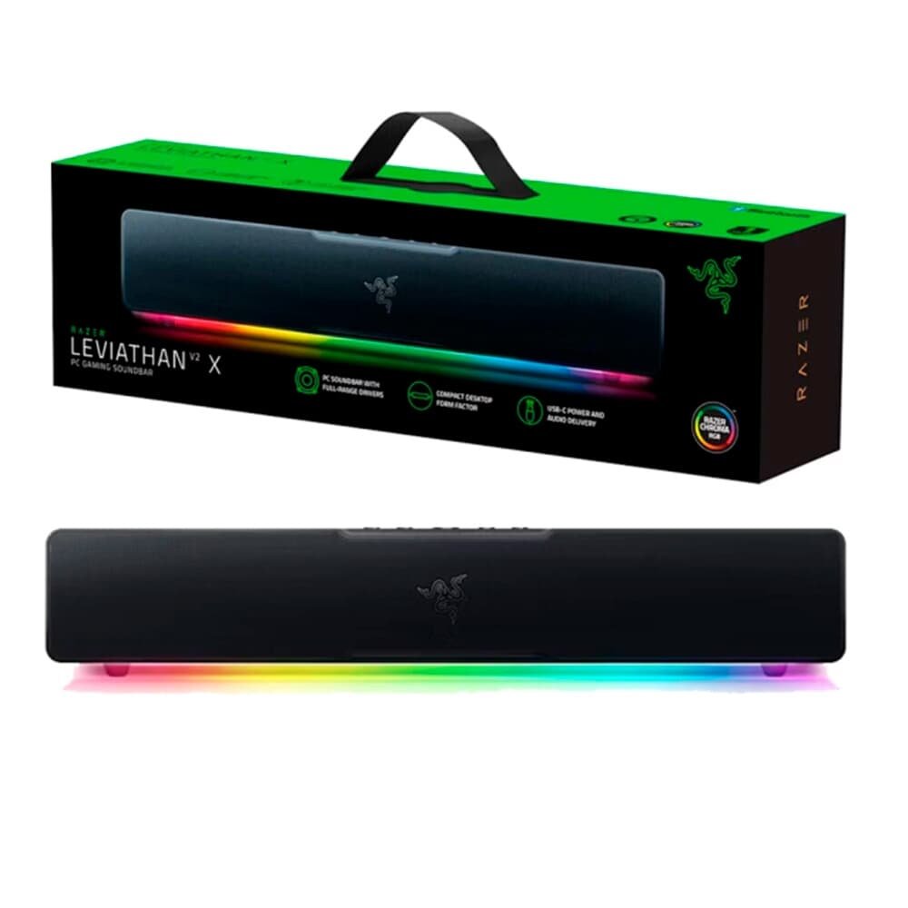 Soundbar Gamer Razer Leviathan V2 X | KaBuM!