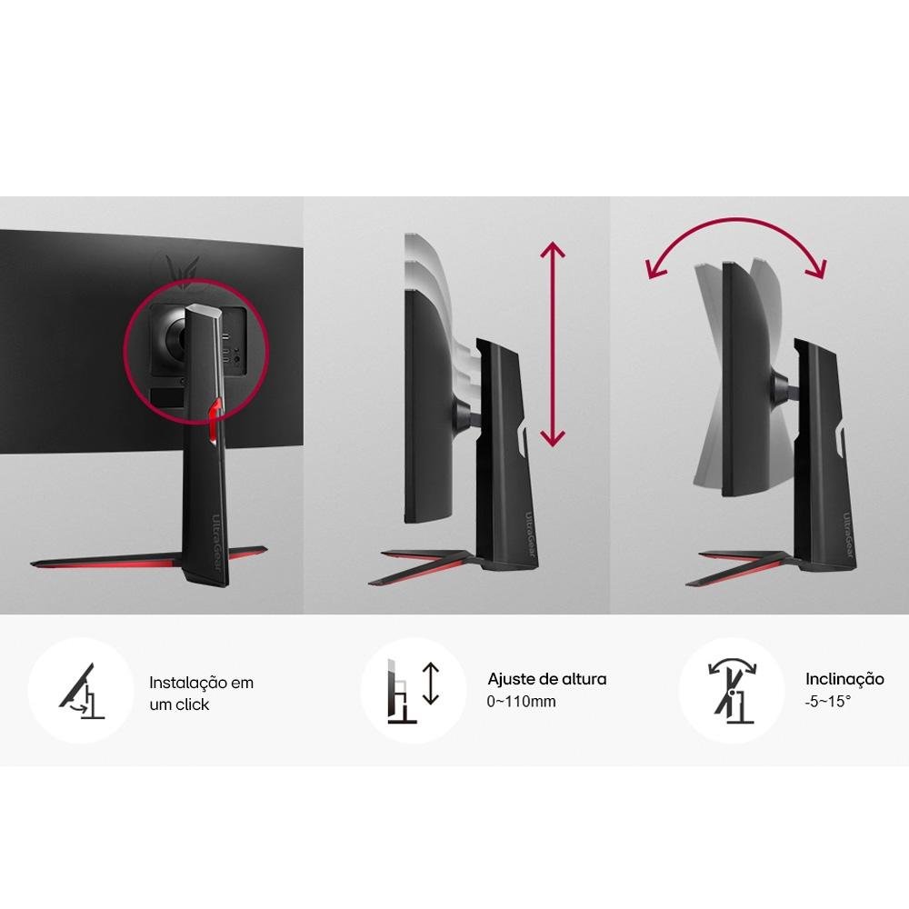 Monitor Gamer Curvo LG UltraGear 34", 2K WQHD, UltraWide, 160Hz, 1ms, FreeSync Premium, HDR10, Som Integrado - 34GP63A-B