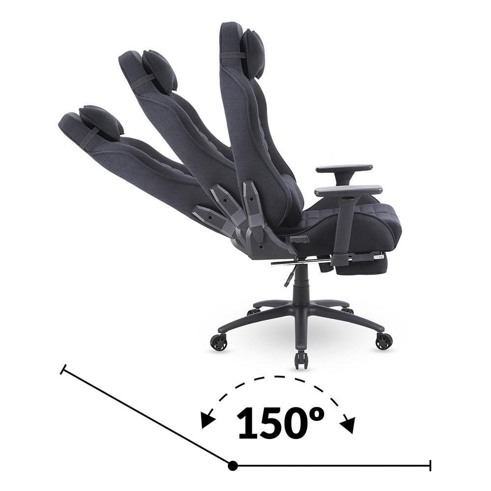 Imagem 8 de 12 do produto Cadeira Gamer XT Racer Platinum W Style NR17, Até 120kg, Regulagem em três dimensões, Sistema Relax, Preto - XTR-070