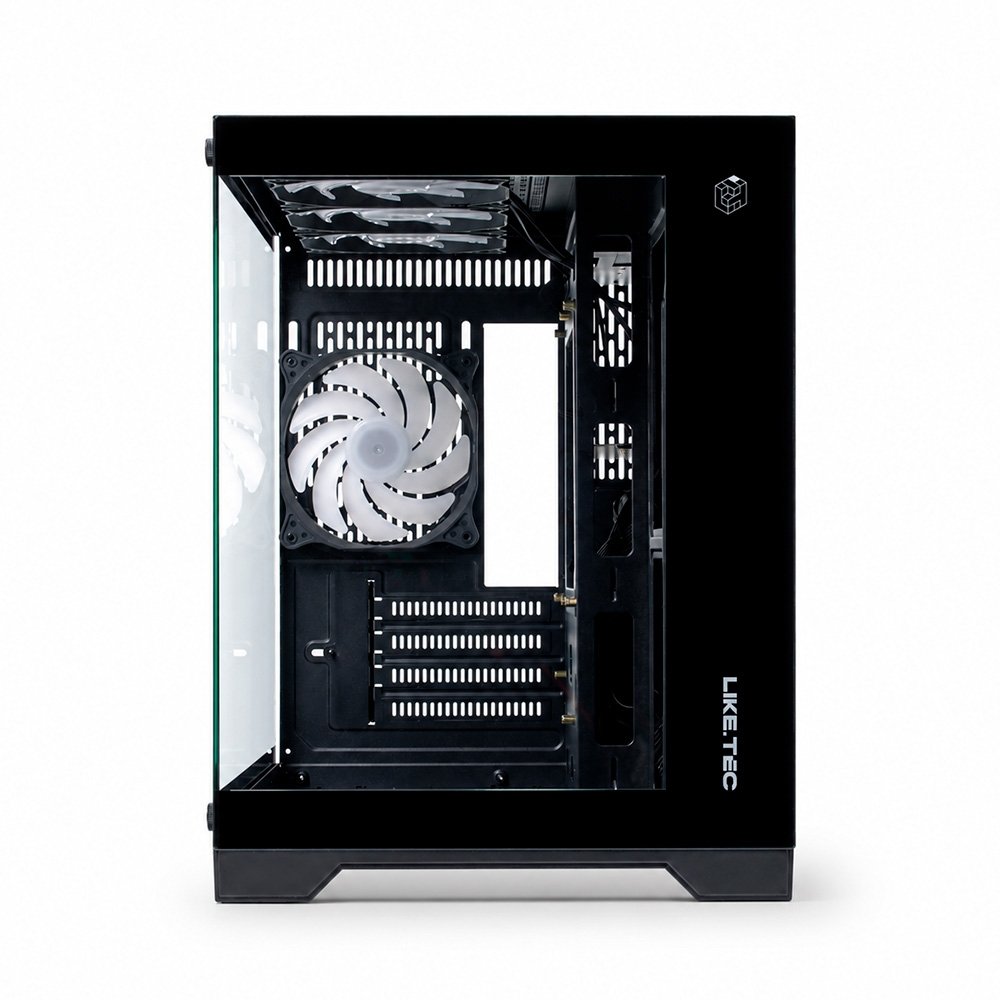 Gabinete Gamer Liketec ( Balão.info) Rock Black, Mini Tower, M-ATX, Frente e Lateral em Vidro, 4 Ventoinhas, Preto - LC-CB3X2-MADROCK-2041 - view 4